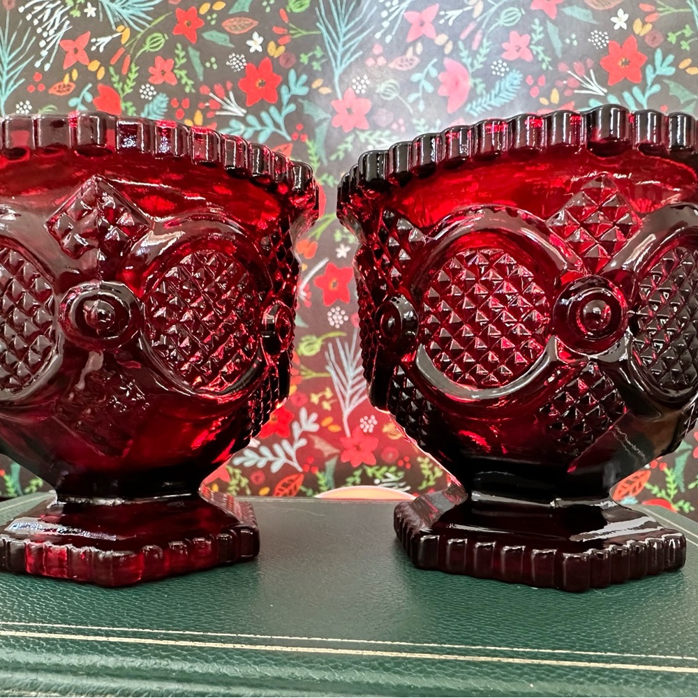 Cape Cod Ruby Open Sugar by Avon - Picture 3 of 4